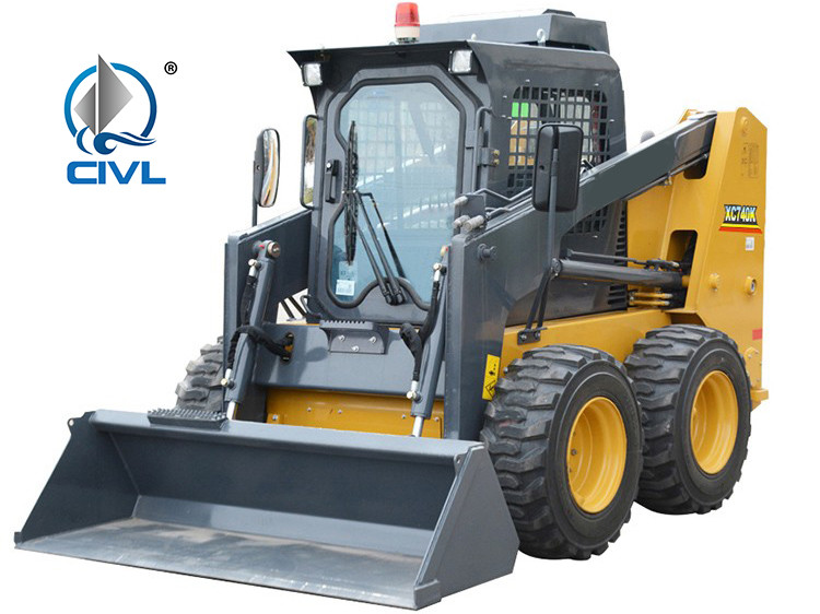Xcmg Xc740k Small Skid Steer Loader With Attachments
