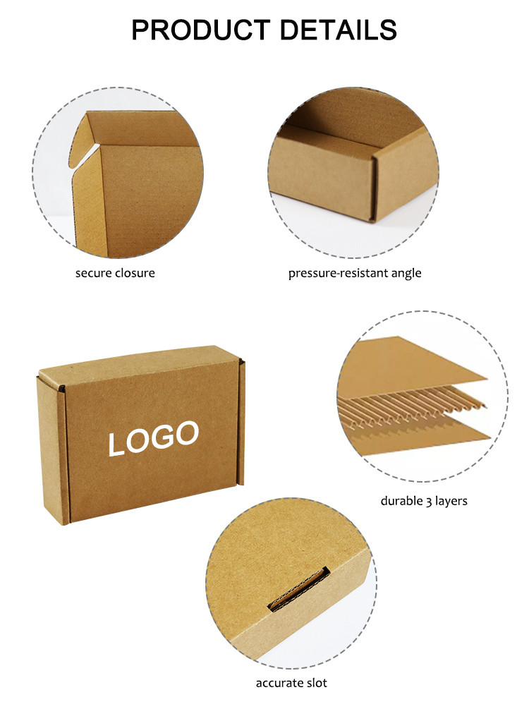 Brown Three Layer Corrugated Aircraft Box Size Color Logo Customized Manufacturers Direct Sales