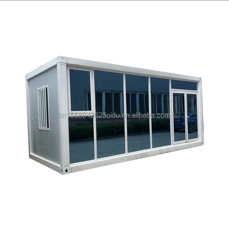 20ft 40ft Light Steel Container House Modern Design Prefab Camping Homes with Galvanized Steel Bending 180g and Steel Frame