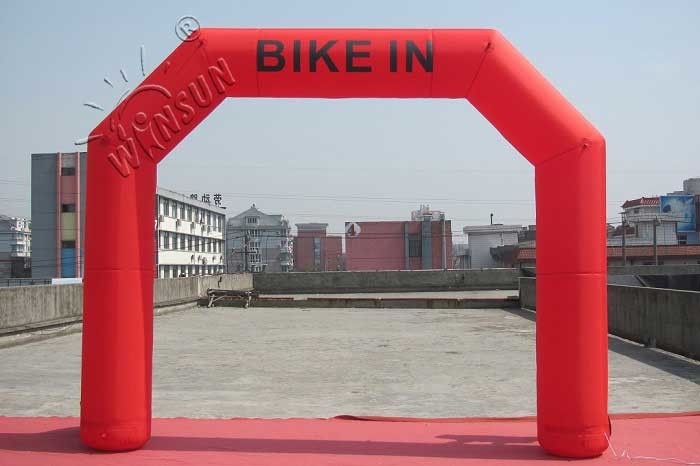 Start / Finish Line Blow Up Arch , 0.9mm PVC Material Inflatable Gantry