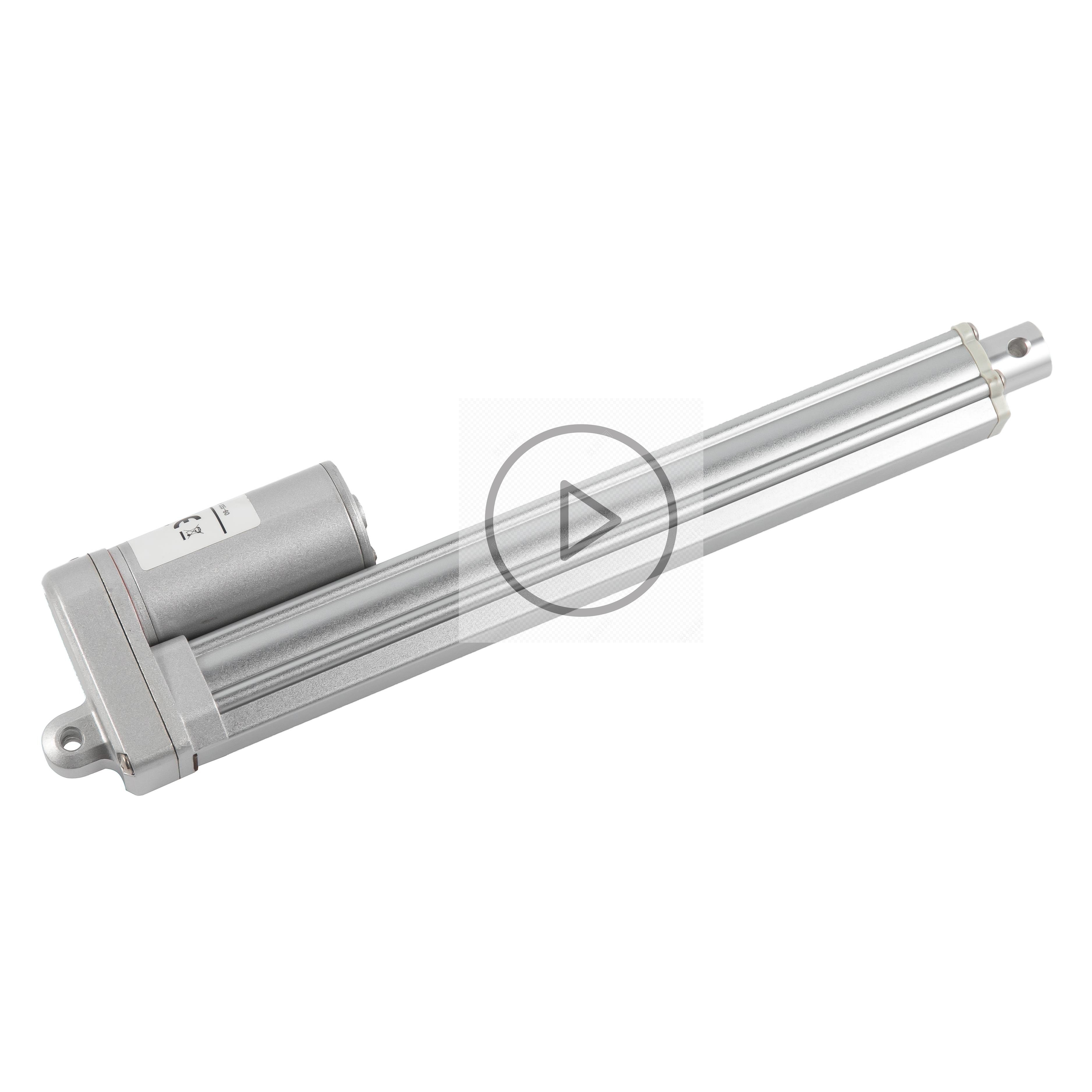 Waterproof 24 Volt Dc Linear Electric Motor 30mm Stroke Travel Length 500N Load