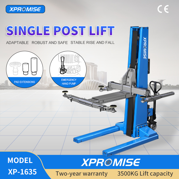 Hydraulic Cylinder Single Post Car Lift for Home Garage