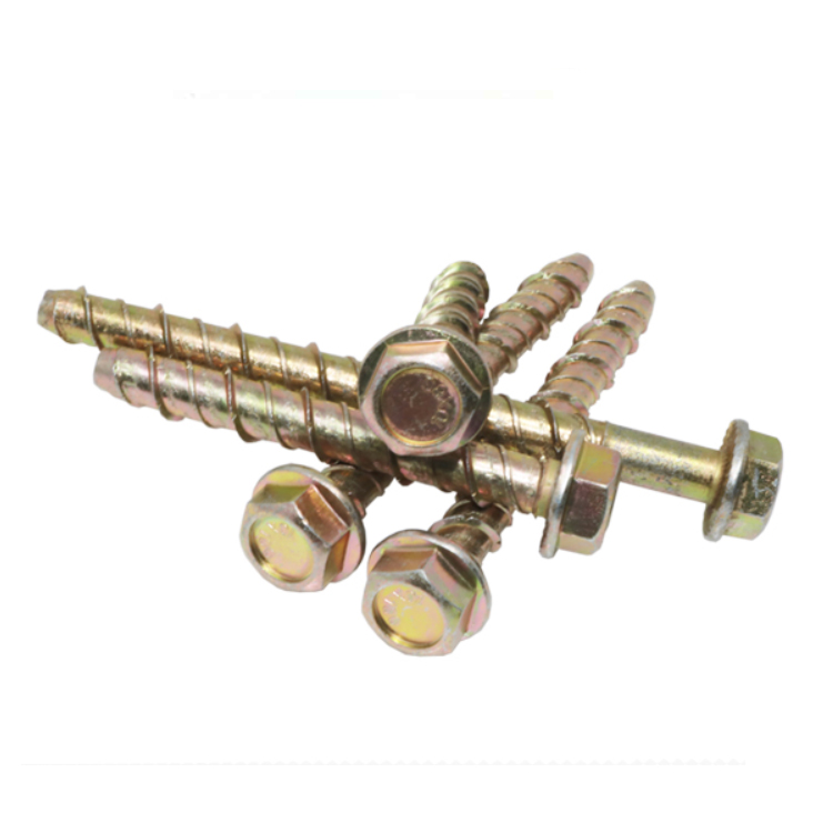 Concrete self-tapping screw anchors Cement self-cutting screw anchors Expansion screws hexagonal flange self-cutting anchors