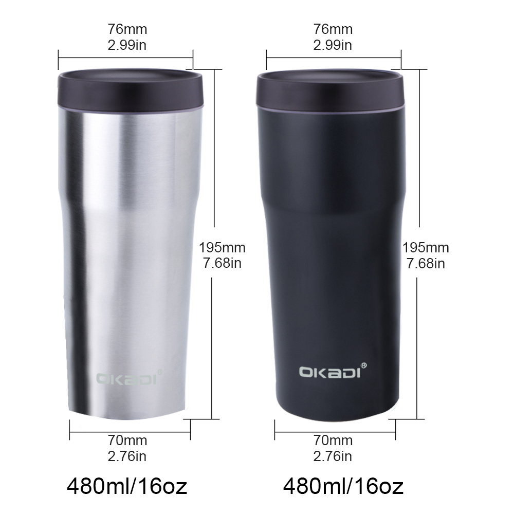 Customized High Quality Steel Vacuum Flask Insulated Travel Tumbler Portable Coffee Mug