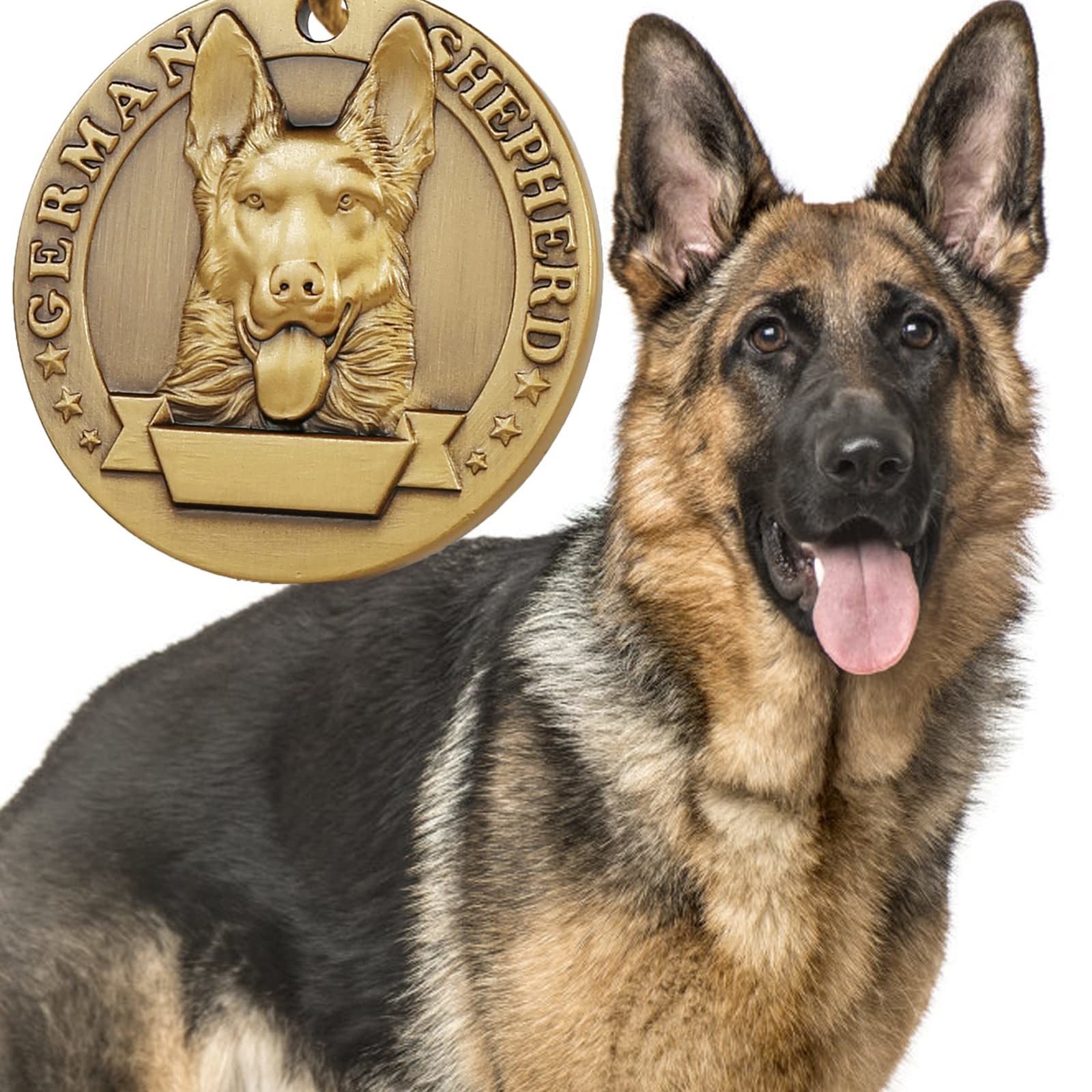 Personalised Military Dog Tags 3D Embossed Pure Copper Etched