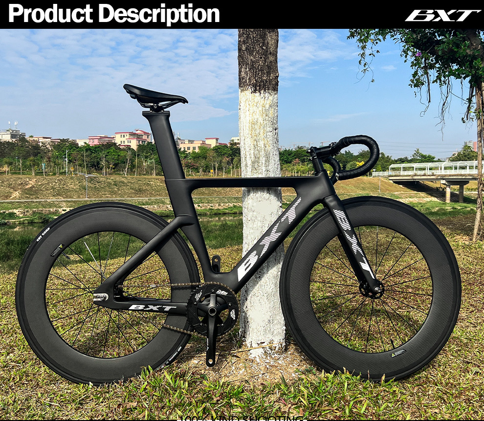 Carbon Fiber Fixed Gear Racing Track Bicycle 700C Aero Technology