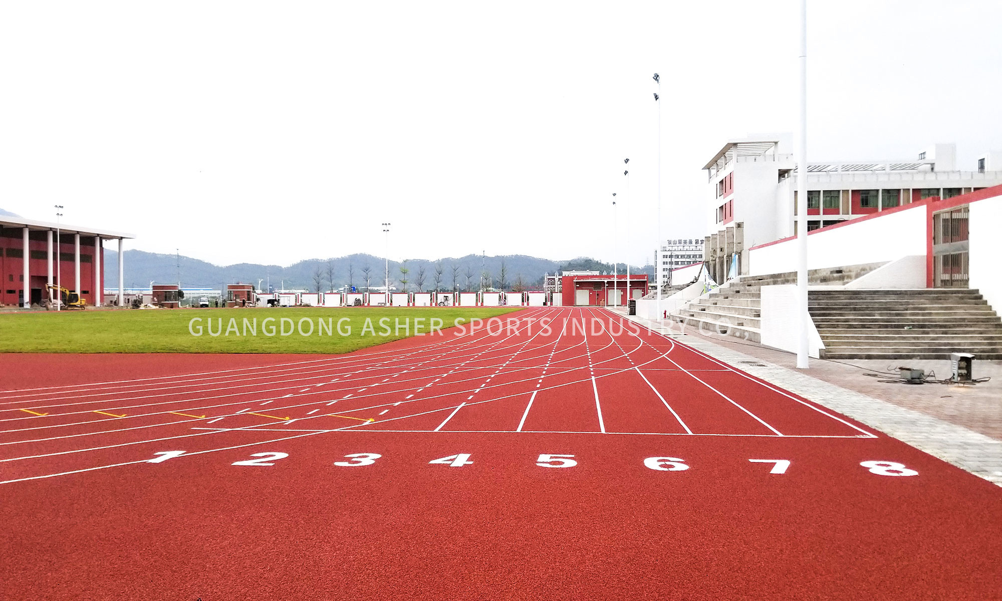 EPDM Material Running Track Ground Track Breathable Floor Type School Use