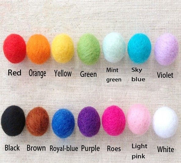 china factory Colored Pure Genuine 6-Pack XL 100% Wool Dryer Balls