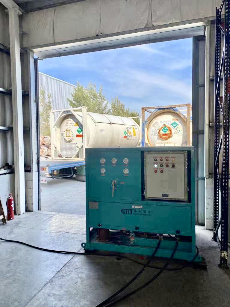 Hydrocarbon Refrigerant ISO Tank Recovery Recharge Machine R290 R600 Recovery Machine 25HP ISO Tank Recovery Unit