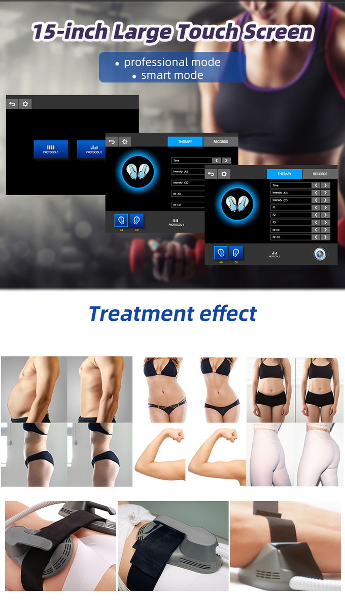 Ems Muscle Stimulator RF Ems Slim 4/2 Handles Slimming With Radio Frequency