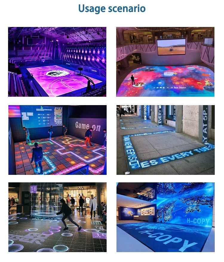 Colorful Interactive LED Dance Floor Screen P3.91 For Christmas Decoration