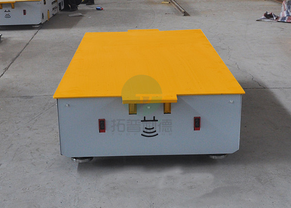 5t Steel Mill Workshop Material Handling Motorized Transfer Trolley On Cement Floor