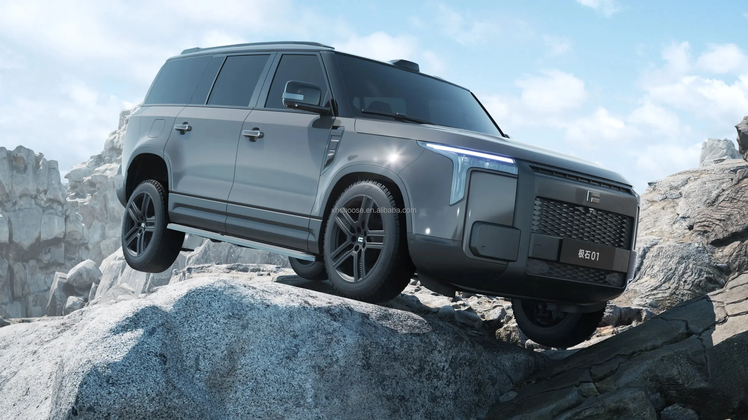 Fuel Electric 2023 1.5T Exclusive 6 7 Seater 235km Hybrid Luxury EV Suv BAW Polar Stone 01 Jishi 01 Energy Vehicles