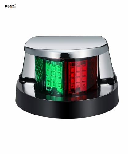 24 LED Red and Green Navigation Light for Pontoon Yacht Skiff Skeeter Front Trucks