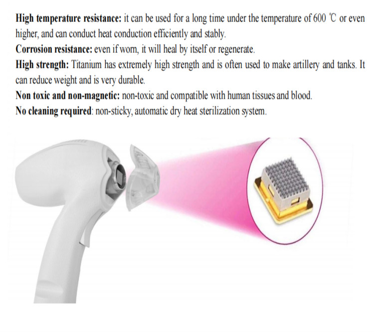 White Portable Fractional Rf Microneedle Stretch Marks Removal Machine