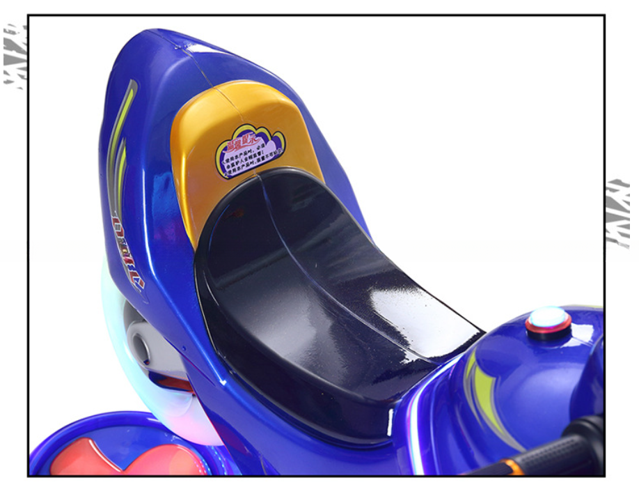 Indoor game center coin operated crazy children motorcycle kiddie rides with MP5 music