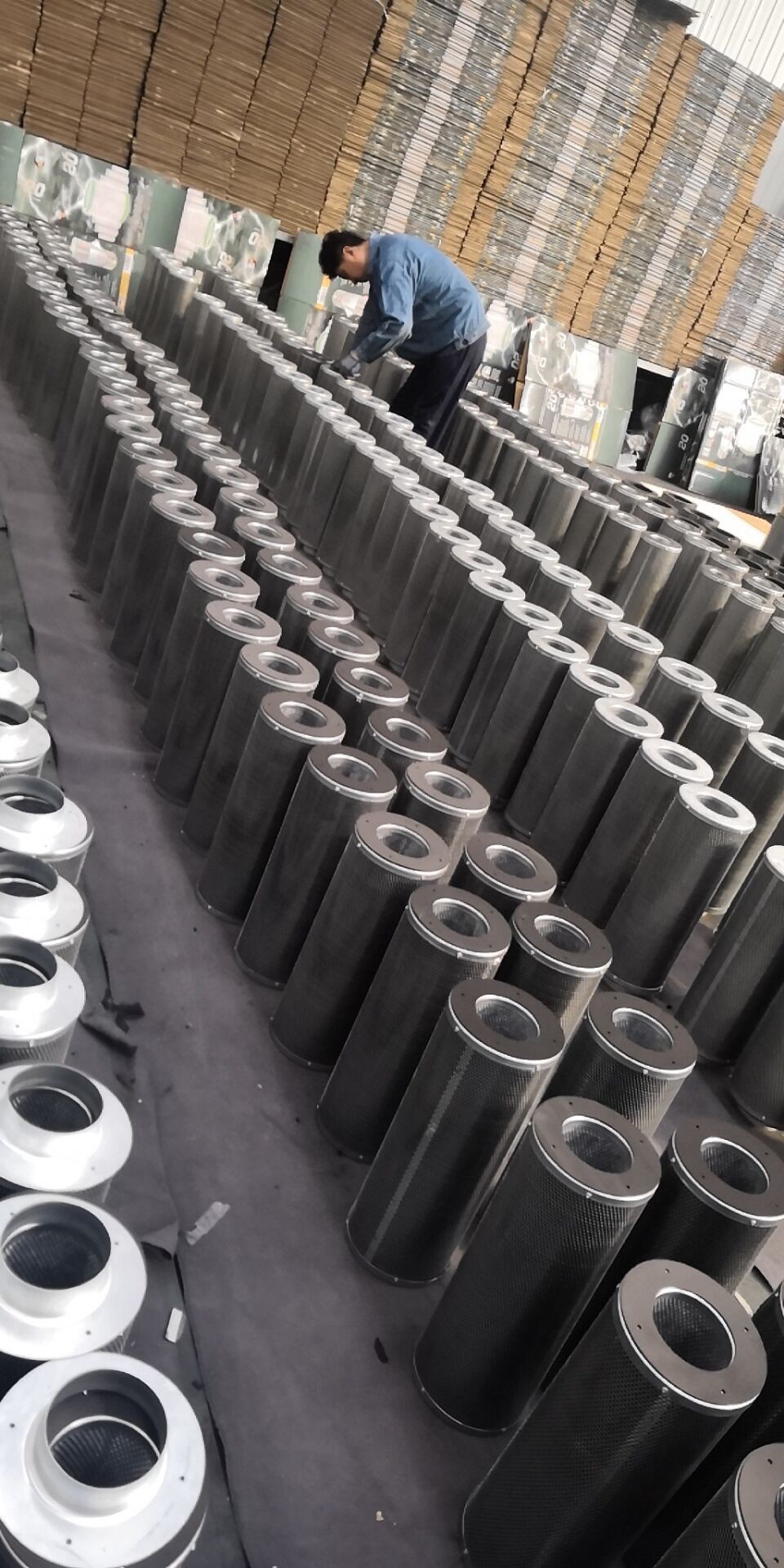 High Efficiency Carbon Filter Hydroponics 100mm Flange With 55% Open Area