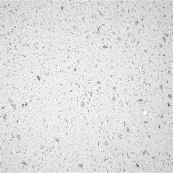 Interior Decorative White Engineered Quartz Stone Floor and Wall Tile