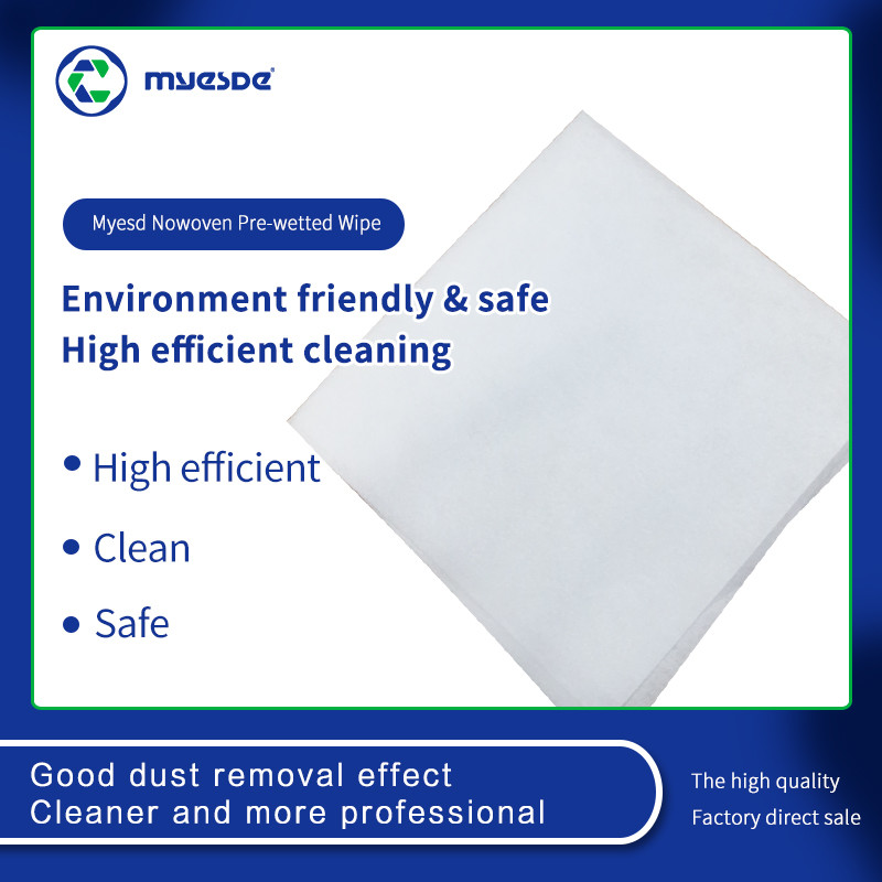 Lint Free Disposable Cleanroom IPA Wipes White Industrial 100 Polyester Sterile Presaturated Wipes