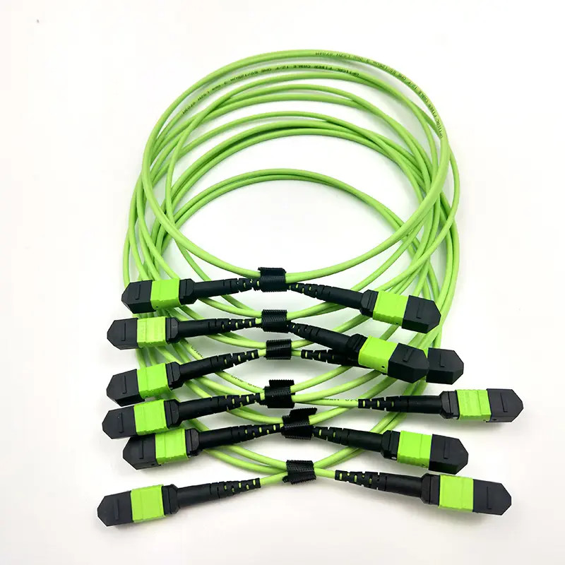 Multimode OM5 MPO MTP Patch Cord Fiber Optic Trunk Cable Type B 3m