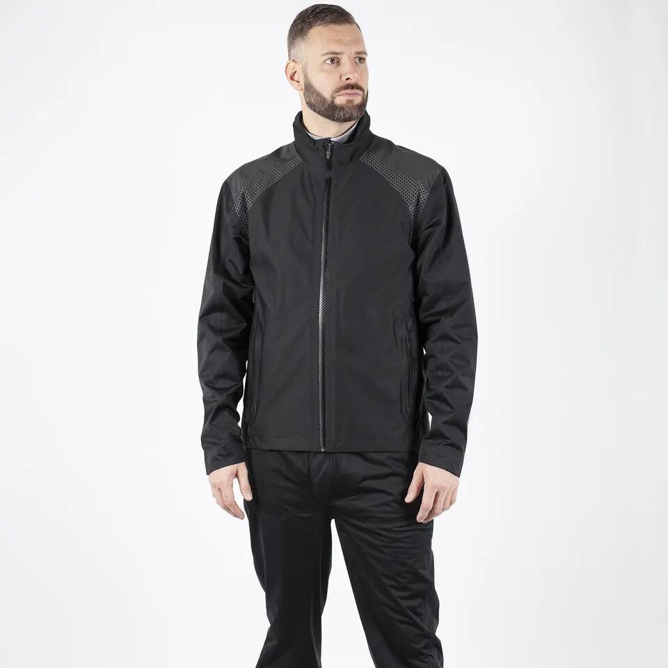 Custom Utility Golf Waterproof Jacket Outwear Coat Waterproof Rain Suits OEM Pockets Black Nylon Softshell Jacket for Men