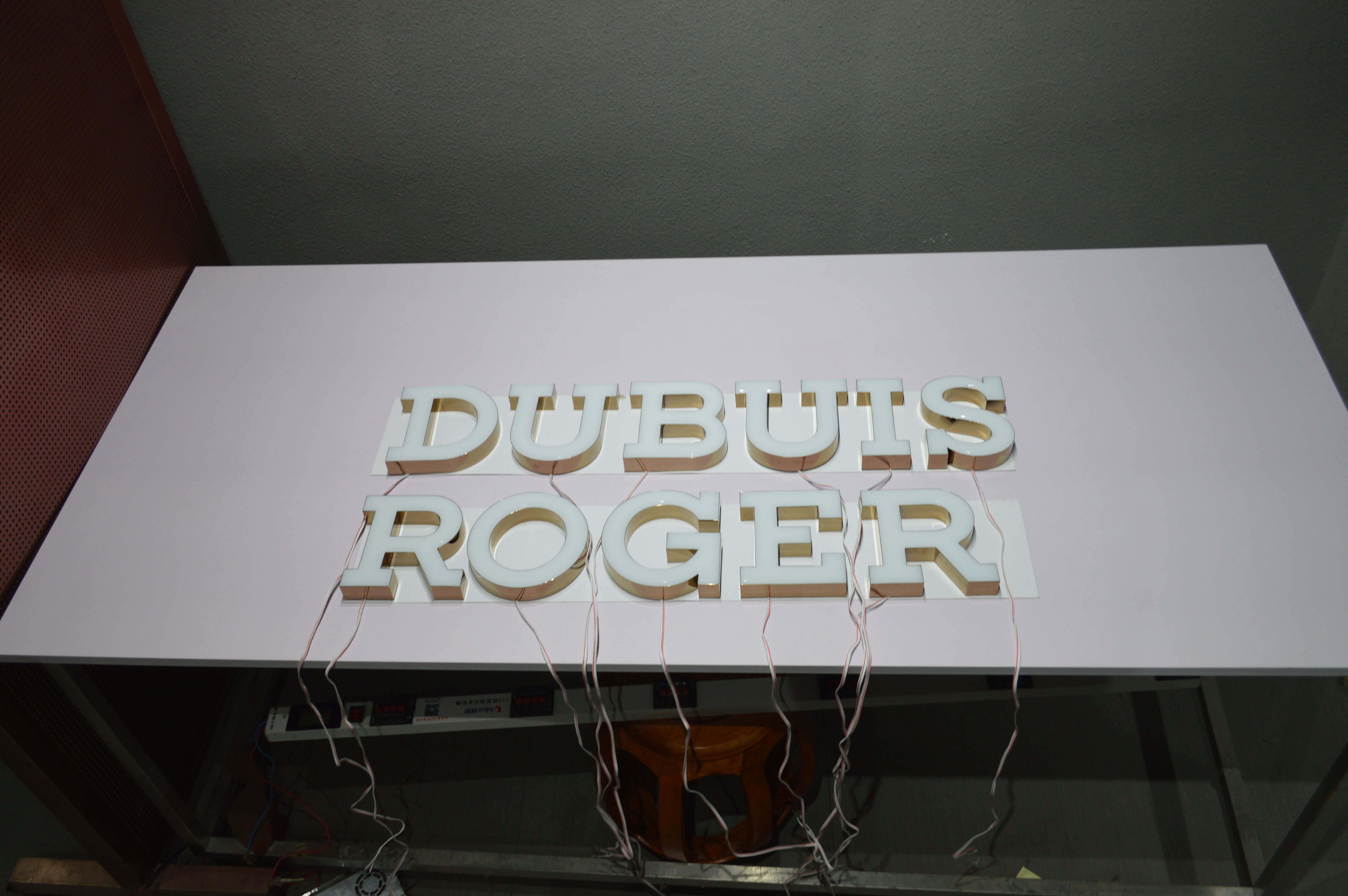 3D Acrylic Front Lit Channel Letter Sign PANTONE / RAL 40mm For Office