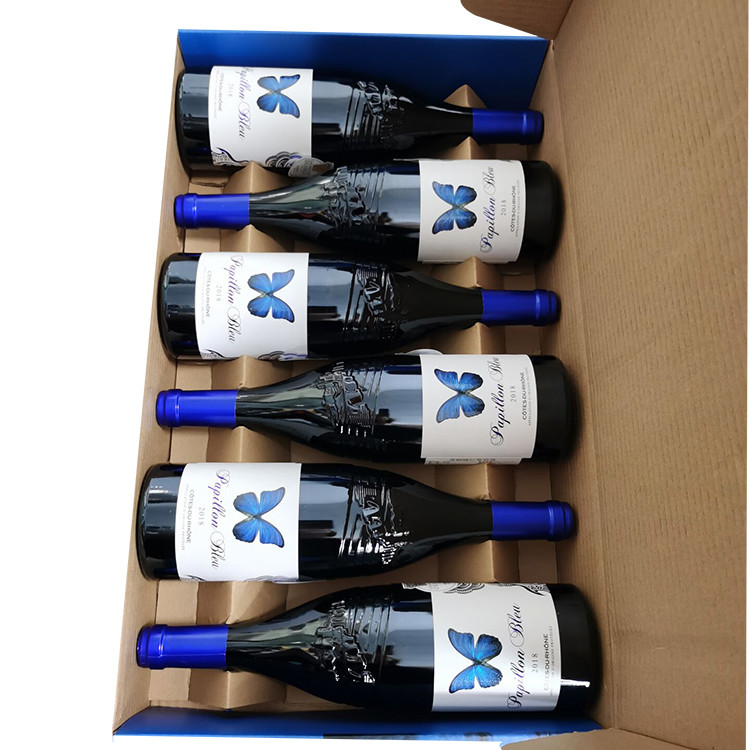 Heavy Duty Mailer Gift Boxes Printed Colorful Custom 6 Pack Wine