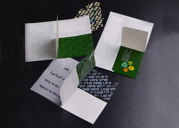 Customized warranty adhesive antifake peef off VOID sticker printing