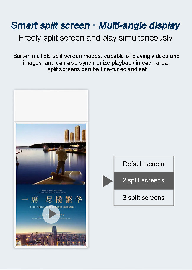 2025 New Technology Transparent Lcd Screen Window Displays With Hanging Double Sided OEM ultra Thin Led Advertising Display