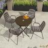 Buy cheap Uv Proof Iron Chair Unfolded Aluminum Outdoor Metal Table And Chairs from wholesalers