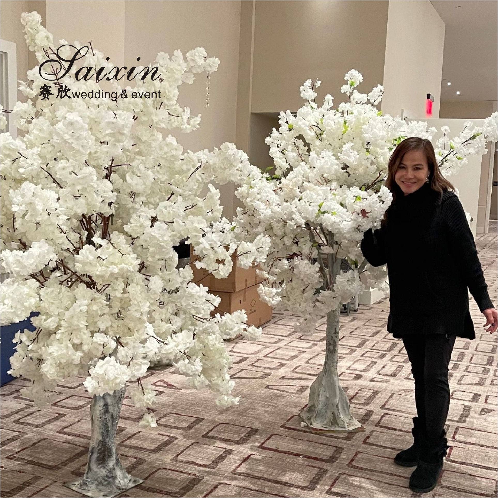 SX-F009 Wholesale Decoration Artificial Cherry Blossom Tree for wedding