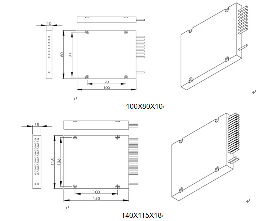 8CH 16CH 32CH CWDM DWDM Fiber Mux Demux Module Optic ABS 1260 ~ 1620 dB