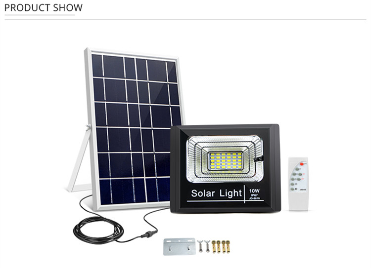 Weather Proof Solar Powered LED Flood Light Ip66 Die Cast Aluminum Shell