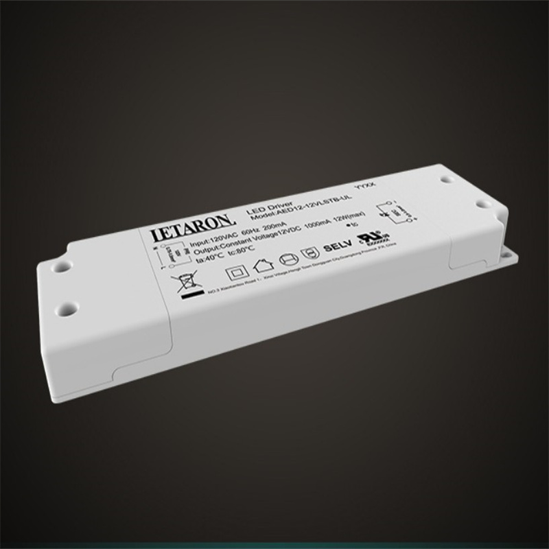 Bathroom Cabinet Lighting Letaron LED Driver 24W 12V Super Slim 120VAC
