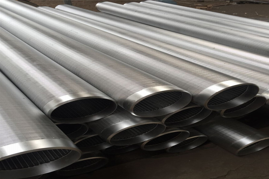 V Shaped 219mm Wedge Wire Screen Pipe All Welded 304 Stainless Steel Round Tubing