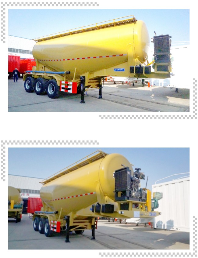 3 Axle 35 CBM Pneumatic Dry Bulk Trailers for Sale