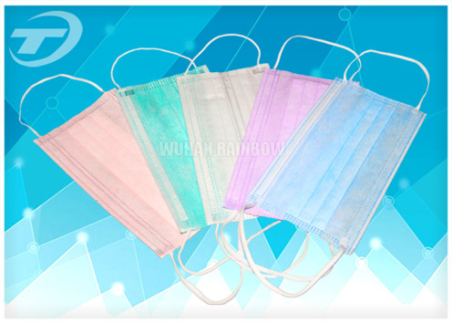 Nonwoven face mask 3ply , 17.5 x 9.5cm , used in hospital / industrial