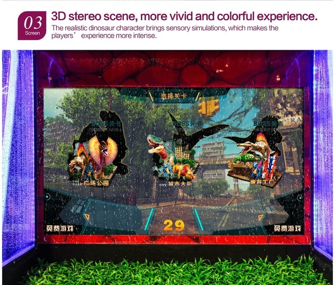 Ball Shooting Video Zombie Arcade Machine For Double Players