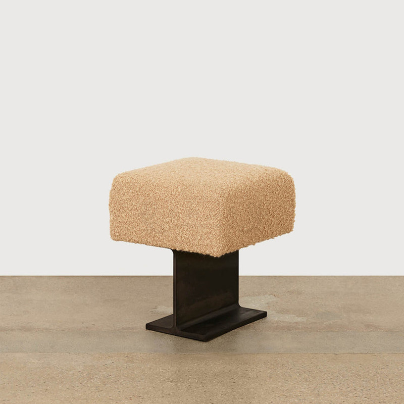 Light Luxury Metal Fabric Sofa Stool Shoe Change Bedside Cloakroom Bench ODM