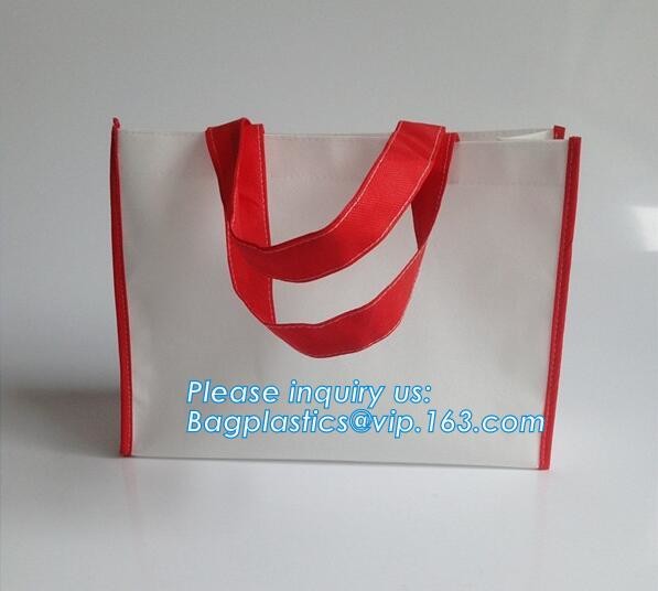 Promotional custom fabric reusable shopping bag metallic laminated non woven bag, Machine Made Heat Seal Eco Friendly No