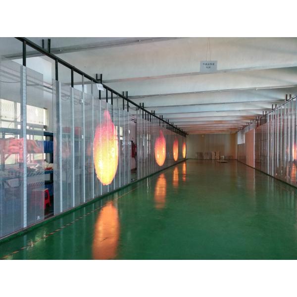 Lightweight Shopping Mall P3.91-7.82 LED Display transparent led screen 1000*1000mm Cabinet