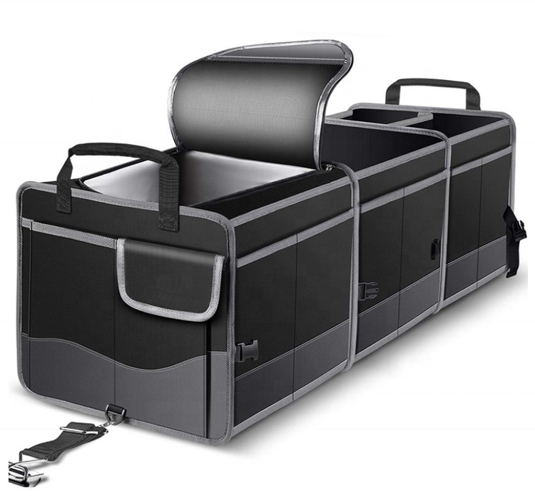 Trunk Organizer Foldable Car Storage Boxes Car Storage Bag, Organizer Multi-Compartment Collapsible Trunk storage