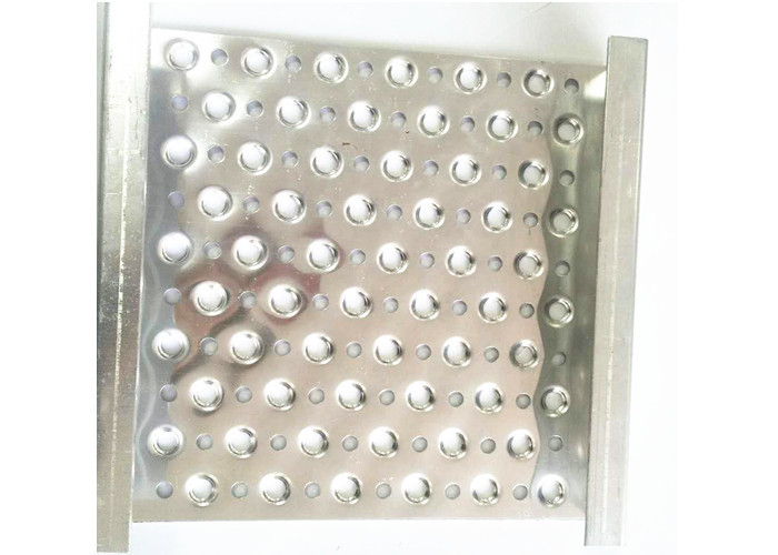 Traction Tread Aluminum Grip Strut Grating With Round Hole For Platforms Walkway