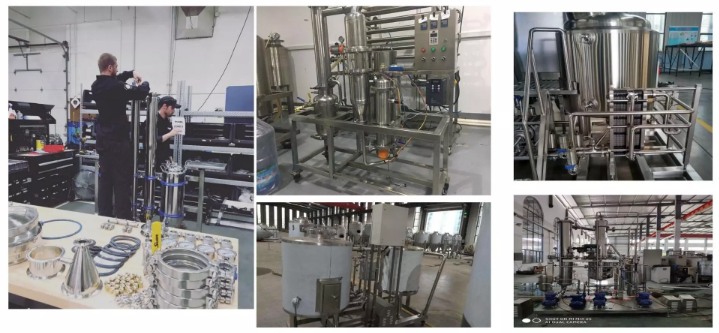 Thin Film Rotary Agitator Scraper Type Evaporator 1-10m2 Atfd Evaporator For Oil