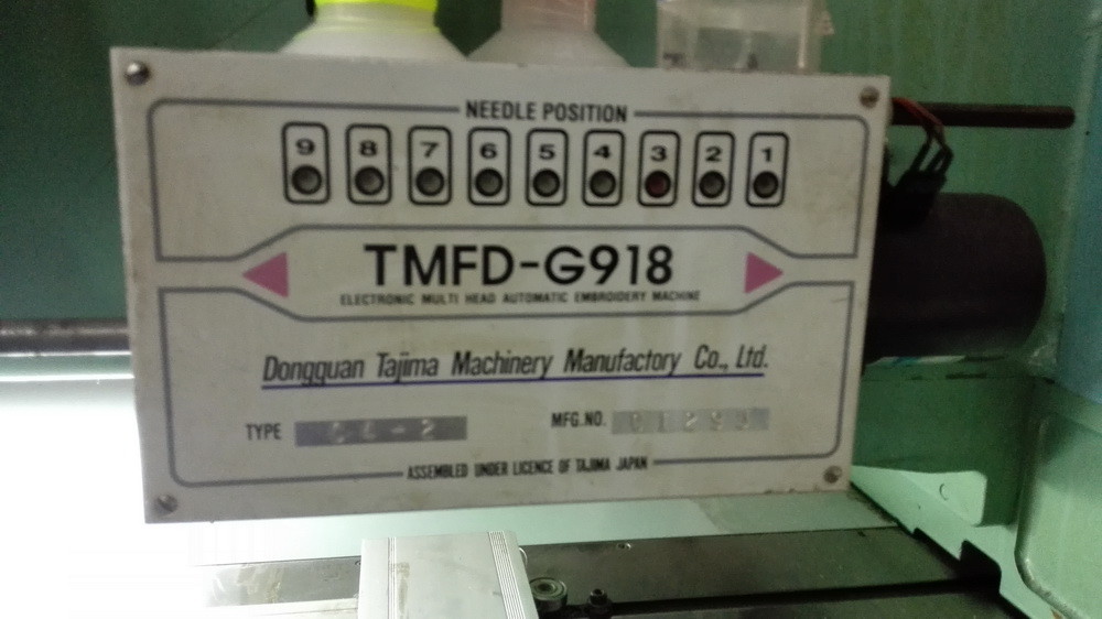 Multi Thread Used Tajima Embroidery Machine Computerized 9 Needles