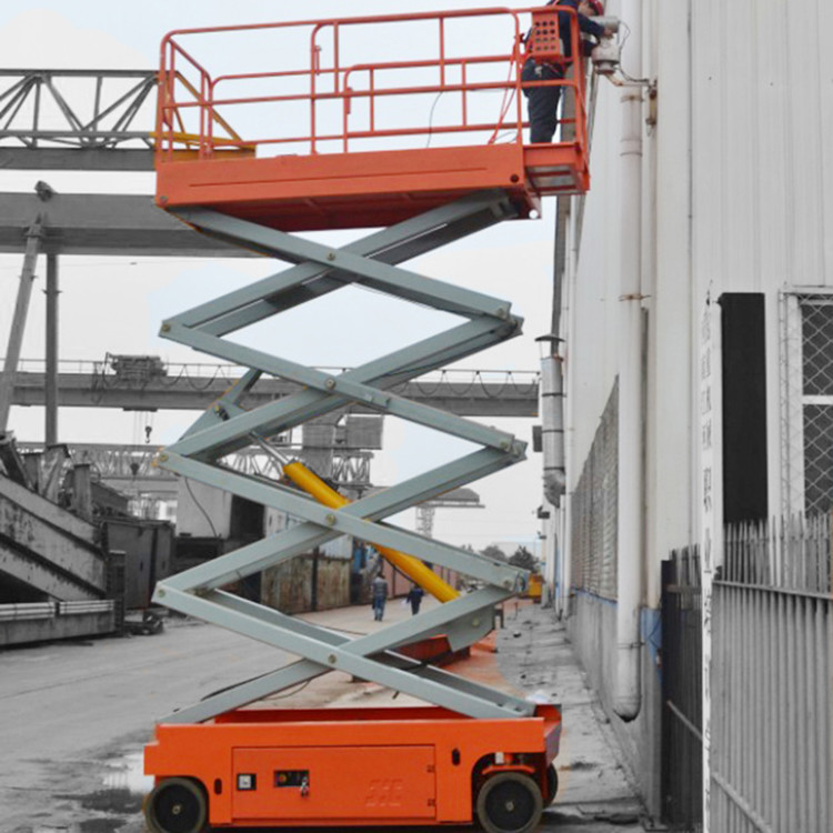 Multifunctional Mobile Scissor Lift Platform 3kw For Large Working Area