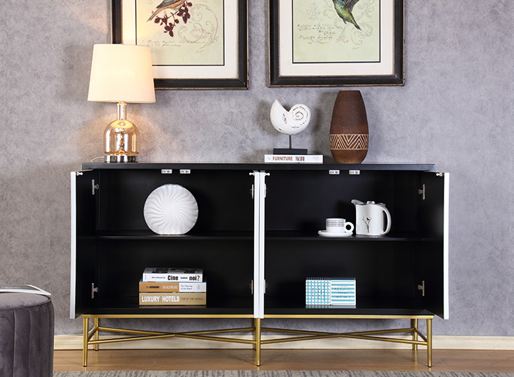 Hotel Wooden Luxury Long Sideboard Cabinet