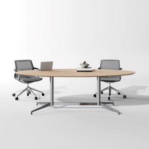 China 70.8 Incn Office Conference Table 4 Person Oval Boardroom Table on sale