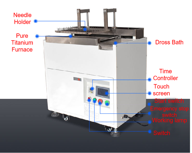 Plug In Components Wave Soldering Machine Semi Automatic 4.5KW
