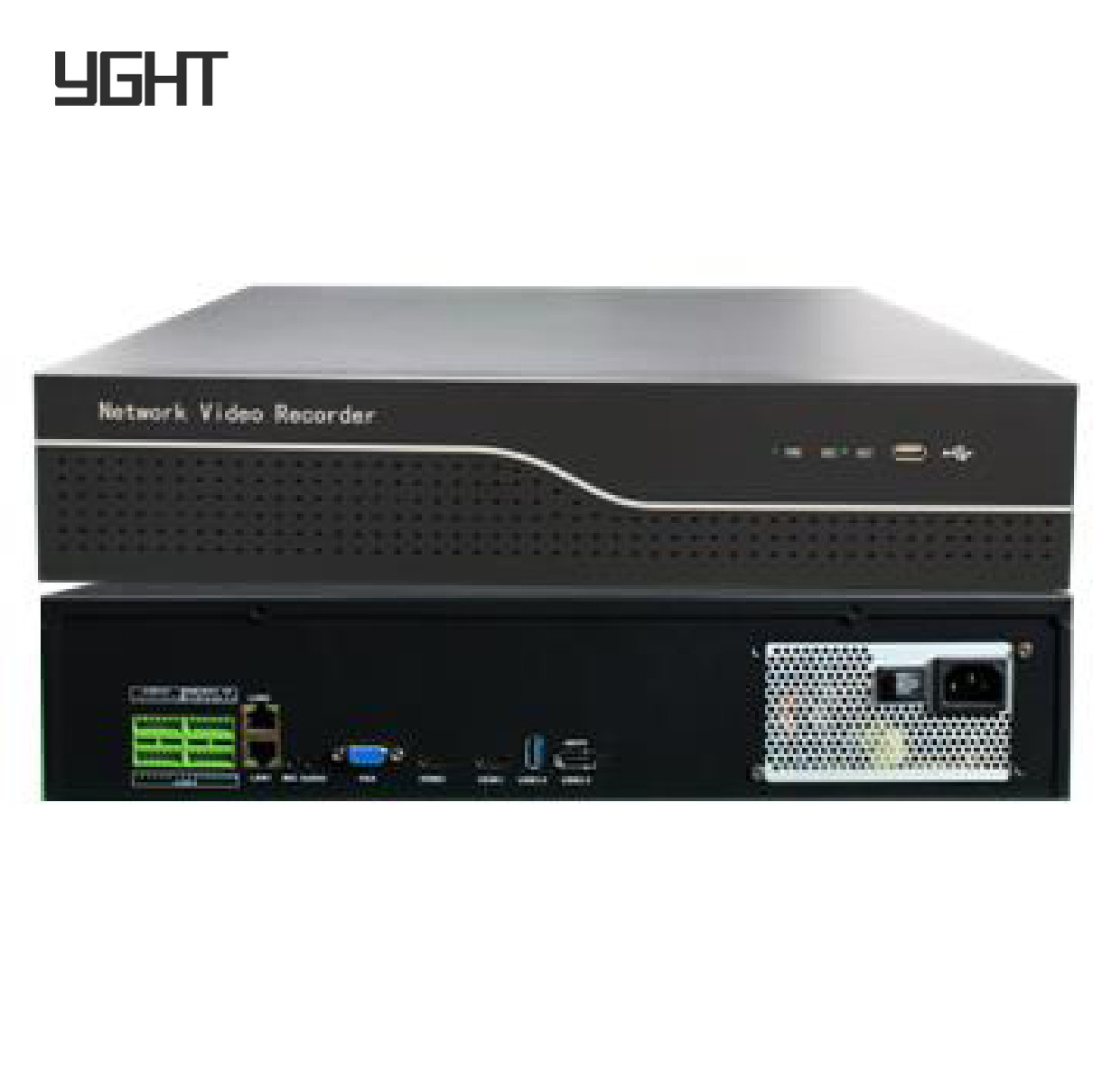 64 Channel 4K Surveillance Network Video Recorder NVR 8-Bay HDD 320Mbps Dual HDMI